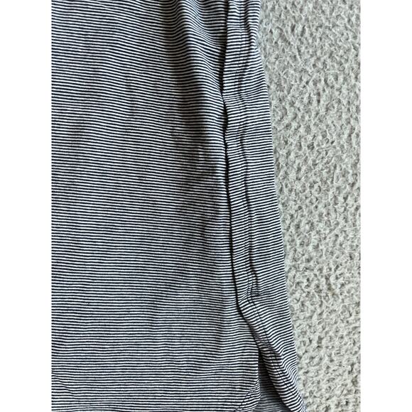 Soft Surroundings Top 3X Cotton Stretch Striped Cuffed Short Sleeve T-Shirt - Picture 5 of 12